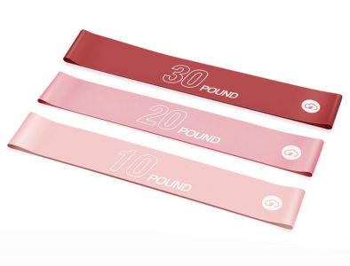Set of 3 YUNMAI YMRB-L600 Resistance Rubbers Pink