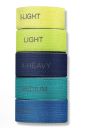 Set of 5 YUNMAI resistance rubbers, fabric