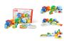 Set of blocks - train with numbers (31 Pads + 10 Cards)
