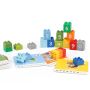 Set of blocks - train with numbers (31 Pads + 10 Cards)