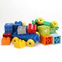 Set of blocks - train with numbers (31 Pads + 10 Cards)