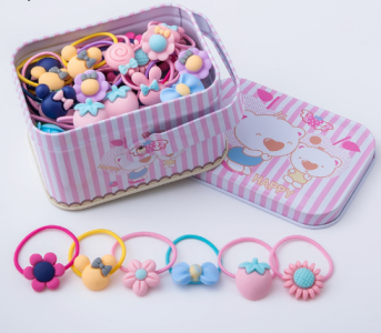 Set of colored hair bands 40pcs - type I