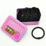Set of hair bands 100pcs - black