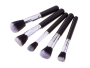 Set of makeup brushes 15 pcs + case - black