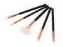 Set of makeup brushes 15 pcs + case - brown