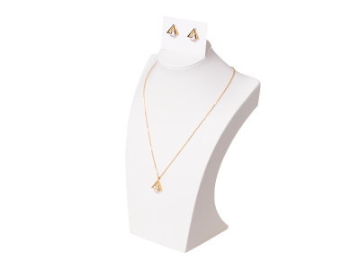 Set of necklace with earrings Xuping Triangles - gold