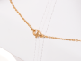 Set of necklace with earrings Xuping Triangles - gold