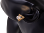 Set of necklace with earrings Xuping Triangles - gold
