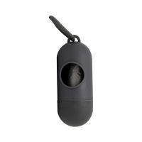 Set of pouch with pouches for dog droppings - gray