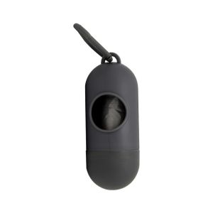 Set of pouch with pouches for dog droppings - gray