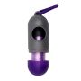Set of pouch with pouches for dog droppings - purple