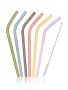 Set of silicone CULINARIA straws 22 cm, 6 + 1, with a brush