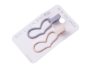 Set of two sets hairpins "heart