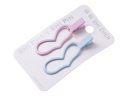 Set of two sets hairpins "heart