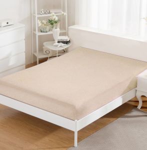Sheet with an elastic band for a 60x120 cm cot - creamy
