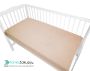 Sheet with an elastic band for a 60x120 cm cot - creamy