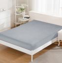 Sheet with an elastic band for a 60x120 cm cot - grey