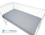 Sheet with an elastic band for a 60x120 cm cot - grey