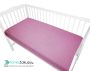 Sheet with an elastic band for a 60x120 cm cot - pink