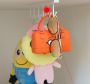 Shelf holder with cup hooks
