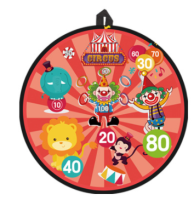 Shield with velcro darts - Circus