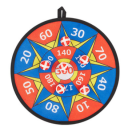 Shield with Velcro darts for children