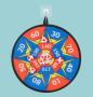 Shield with Velcro darts for children