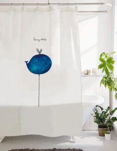 Shower curtain (width 180 cm x height 200 cm) — multi-mode