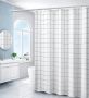 Shower curtain (width 180 cm x height 200 cm) — square pattern