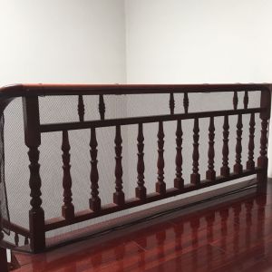 Siatka zabezpieczająca balustradę- brązowa
