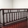 Siatka zabezpieczająca balustradę- brązowa