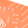 Silicone board, mat with a scale - orange 40x30 cm