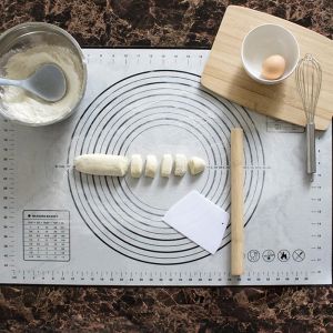 Silicone board, mat with a scale size 60x40cm - grey
