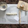 Silicone board, mat with a scale size 60x40cm - grey