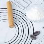 Silicone board, mat with a scale size 60x40cm - grey
