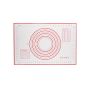 Silicone board, mat with a scale size 60x40cm - red