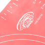 Silicone board, mat with graduation - red 50x40 cm