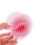 Silicone brush for washing children - pink