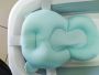 Silicone folding baby bath tub - blue