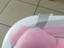 Silicone folding baby bath tub - pink