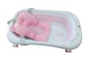 Silicone folding baby bath tub - pink
