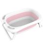 Silicone folding baby bath tub - pink