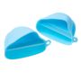 Silicone kitchen gloves / clamp / gripper (2 pieces) - blue