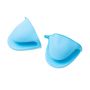 Silicone kitchen gloves / clamp / gripper (2 pieces) - blue
