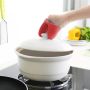 Silicone kitchen gloves / clamp / gripper (2 pieces) - orange