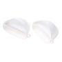 Silicone kitchen gloves / clamp / gripper (2 pieces) - white