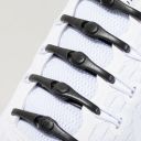 Silicone laces 14 pcs - black