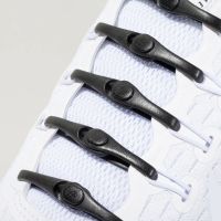 Silicone laces 14 pcs - black