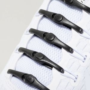 Silicone laces 14 pcs - black