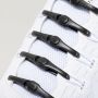 Silicone laces 14 pcs - black